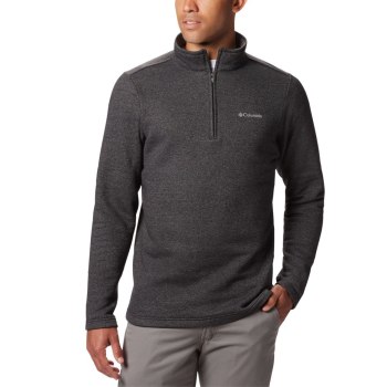 Pánské Svetry Columbia Great Hart Mountain III Half Zip Fleece Černé EVOLJA256